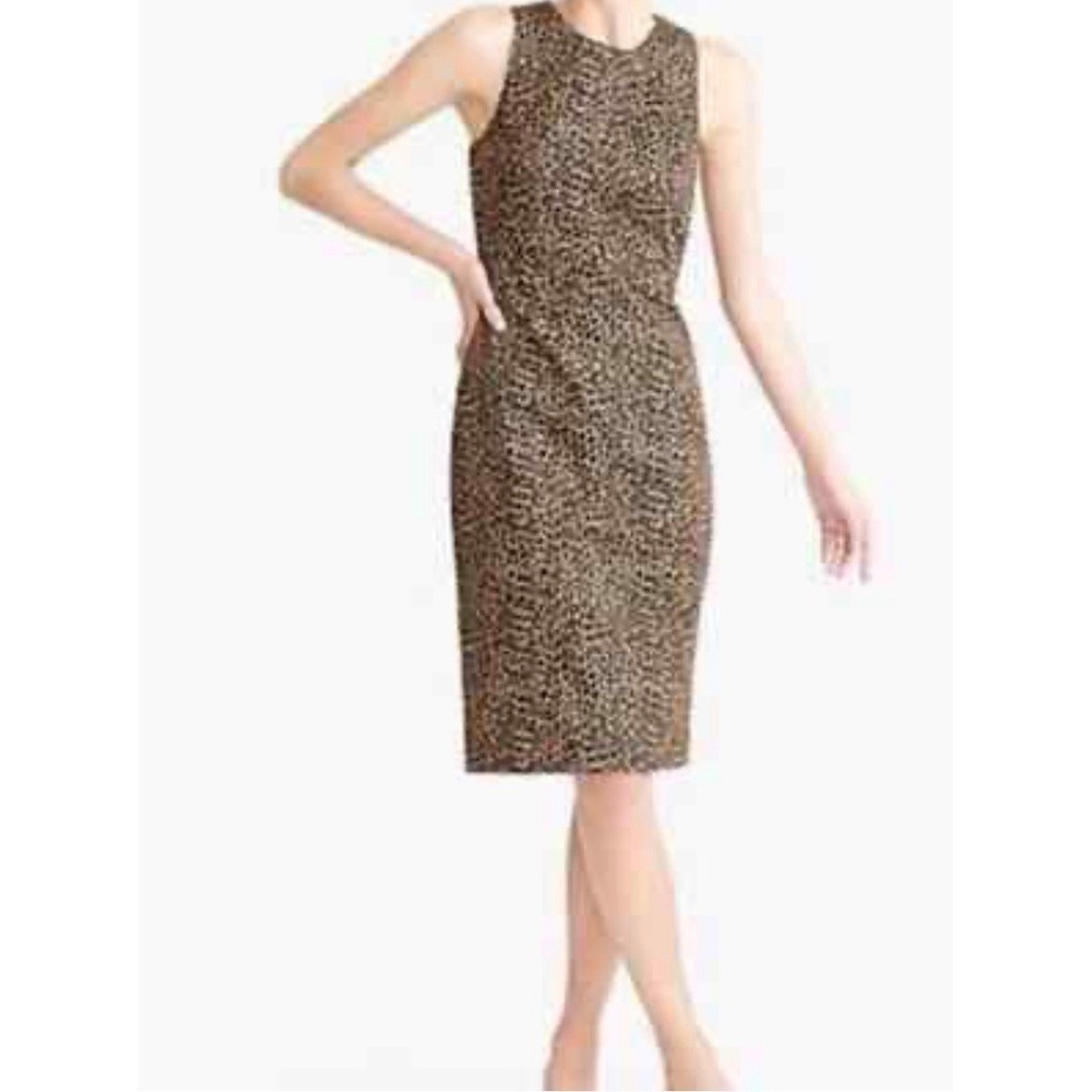 Liz Claiborne Villager Dress Animal Print Sz PL Casual Travel Summer Beach